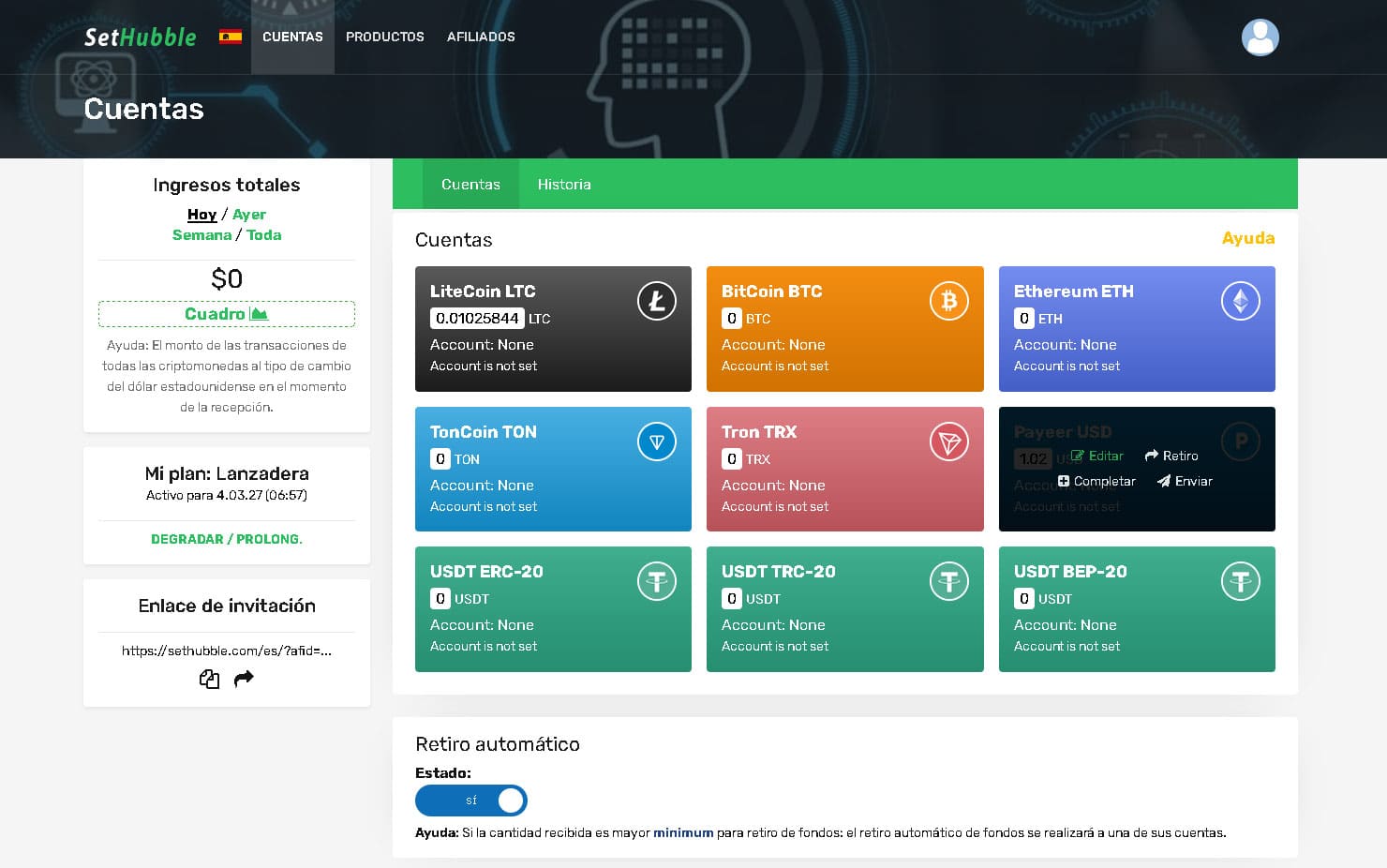 Sistema Cripto Multimoneda